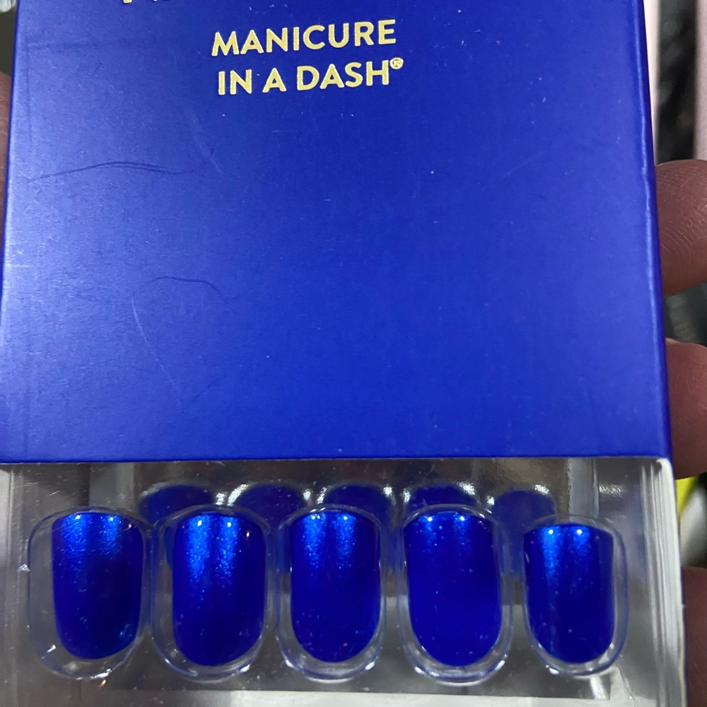 Blue Press-On Nails